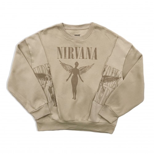Унисекс-толстовка свободная и повседневная, с изображением рок-группы Nirvana