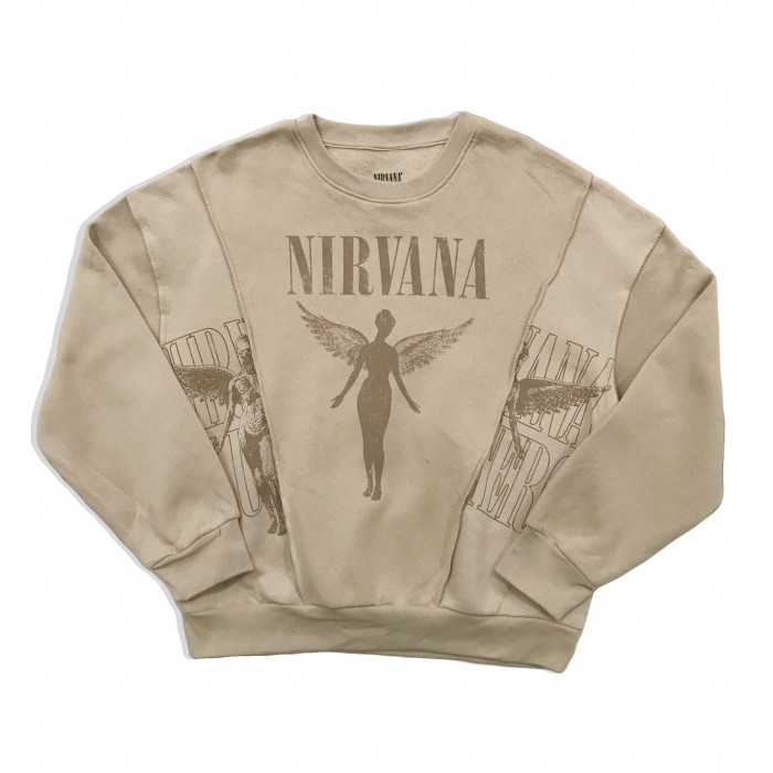 Унисекс-толстовка свободная и повседневная, с изображением рок-группы Nirvana