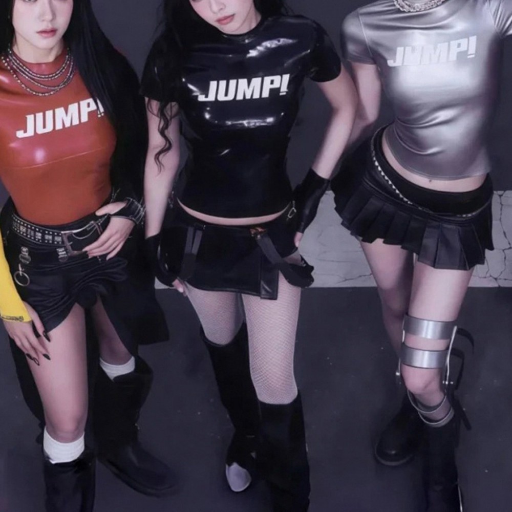 Женская латексная футболка Jump ( 3 цвета )