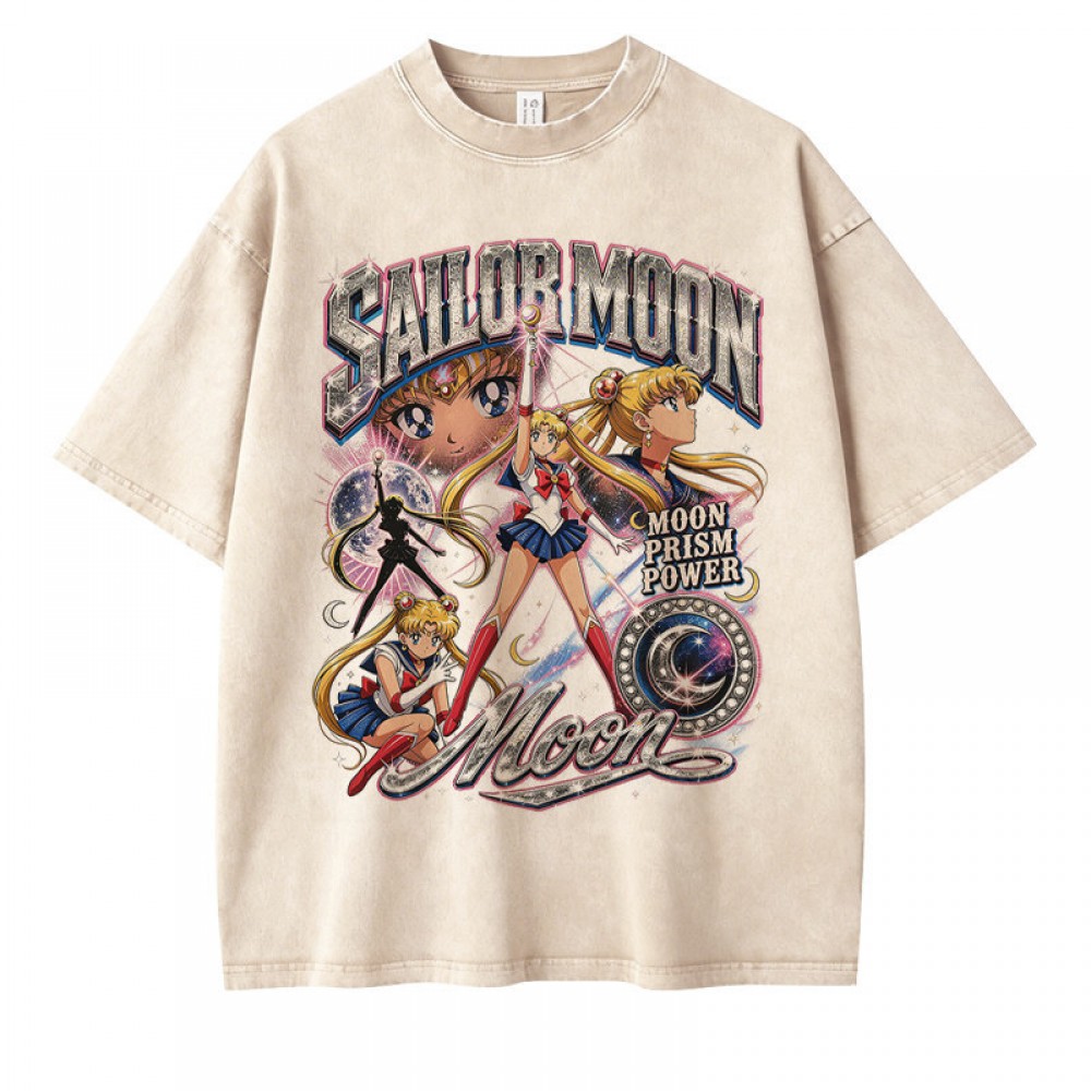Футболка унісекс, oversize з принтом Sailor Moon ( 4 кольори ) Футболка унісекс, oversize з принтом Sailor Moon ( 4 кольори )