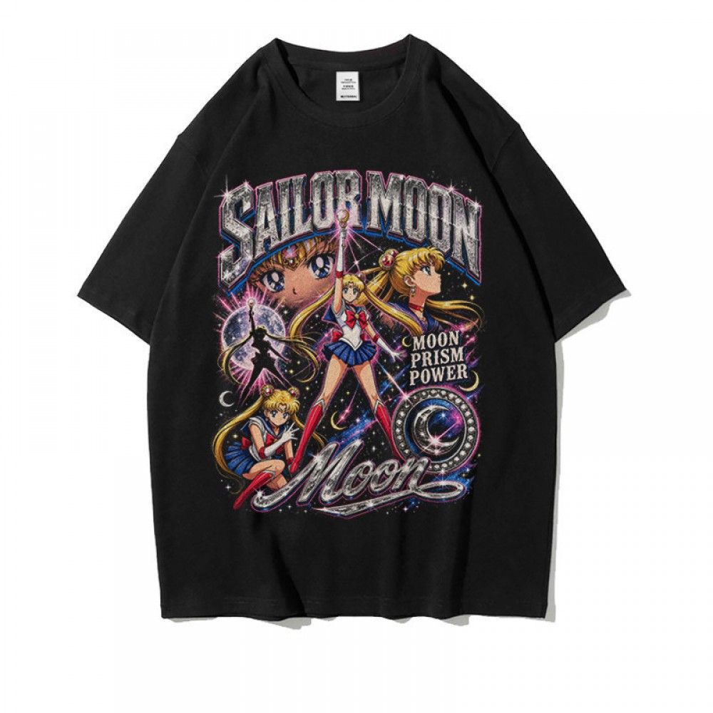 Футболка унісекс, oversize з принтом Sailor Moon ( 4 кольори ) Футболка унісекс, oversize з принтом Sailor Moon ( 4 кольори )